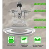 tebio R5 and 6 Recessed Can Light Conversion Kit, Ceiling