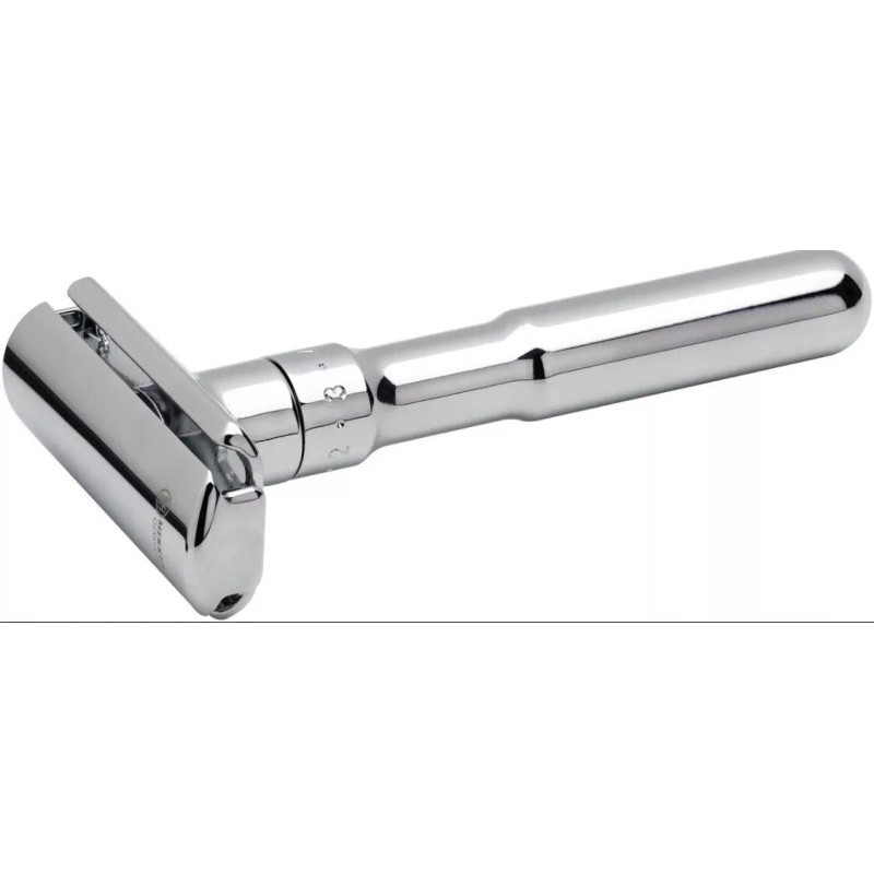 MERKUR FUTUR Adjustable Double Edge Safety Razor - Polished Chrome