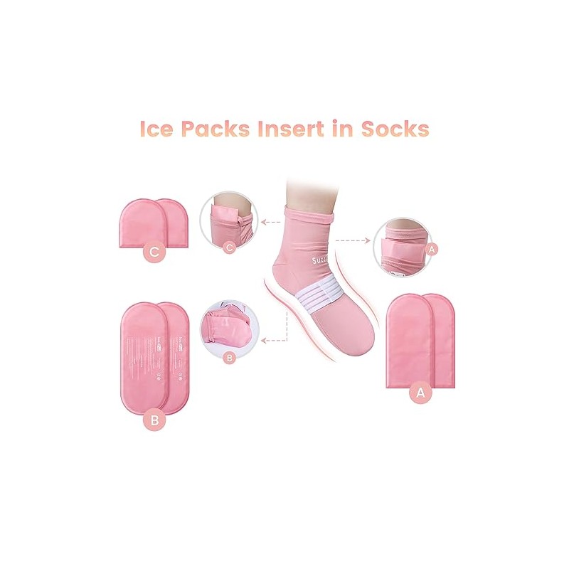 SuzziPad Replacement Ice Gel Packs for Cold Therapy Gloves and