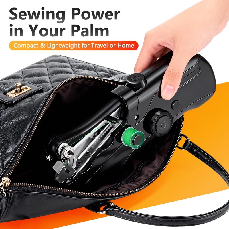 Handheld Sewing Machine, Mini Portable SewingMachine for Beginners, Electronic Small