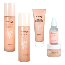 Set De Cuidado Facial Bioaqua Con Extracto De Camellias Kit De Skincare Antioxidante Ideal Para Todo Tipo De Piel