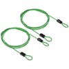PATIKIL Security Steel Cable 2.5mm x 1m/3.28ft Coated Luggage Lock