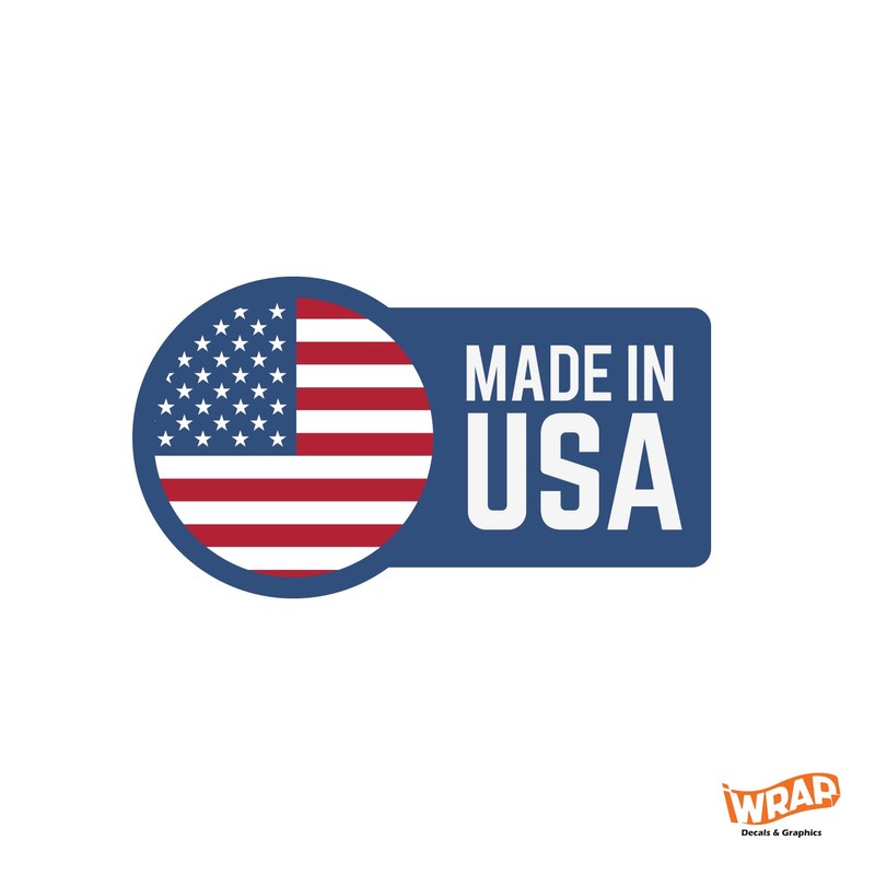 Vertical Distressed American Flag Tailgate Decal-one Size fits Most (Satin