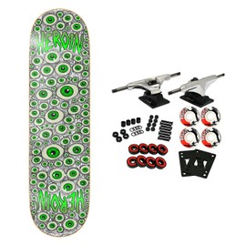 Heroin Skateboard Complete Eyes Holographic Symmetrical 8.25" x 31.75"