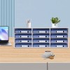 N/A 4-Tier Mail Sorter Organizer Countertop Literature Student Mailbox for