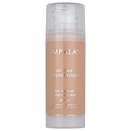 IMPALA | Ölfreie Make-up-Grundierung Farbe Nr. 01 | Seidiger und leuchtender Abschluss | Leichtes, ölfreies Make-up | Mit SPF15 Sonnenschutz, Vitamin E und Aloe-Extrakt | Für alle Hauttypen | 30 ml