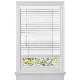 Cordless GII Madera Falsa 2-in Faux Wood Plantation Blind - 36-in W x 52-in L - White