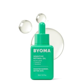 BYOMA Aceite de Retinol Sensible con Lípidos de Barrera, Vitamina A y Escualano, Verde, 30ml/1.01 fl oz