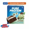 12 CT Pure Protein Bars, Chocolate Mint Cookie, 20g Protein, Gluten Free,1.76 oz