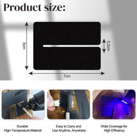 GlamorDove Hair Extensions Protector Shields Anti-UV Shield Guards Hair Styling Insulation Sheets for Keratin Extensions Hair Extension Defender for UV LED Hair Extension Kit