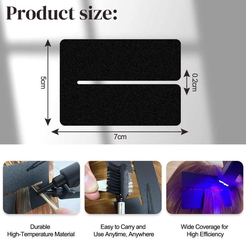 GlamorDove Hair Extensions Protector Shields Anti-UV Shield Guards Hair Styling