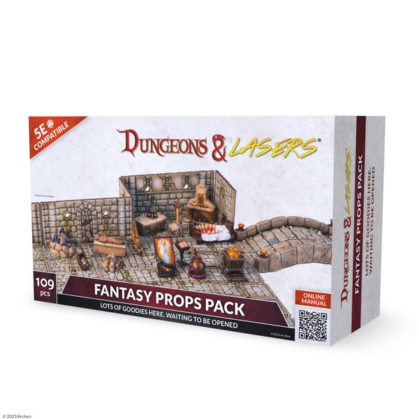 Dungeons & Lasers: Fantasy Props Pack - 109 Piece Set