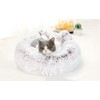 Cat Bed Round Soft Plush Burrowing Cave Hooded Cat Bed