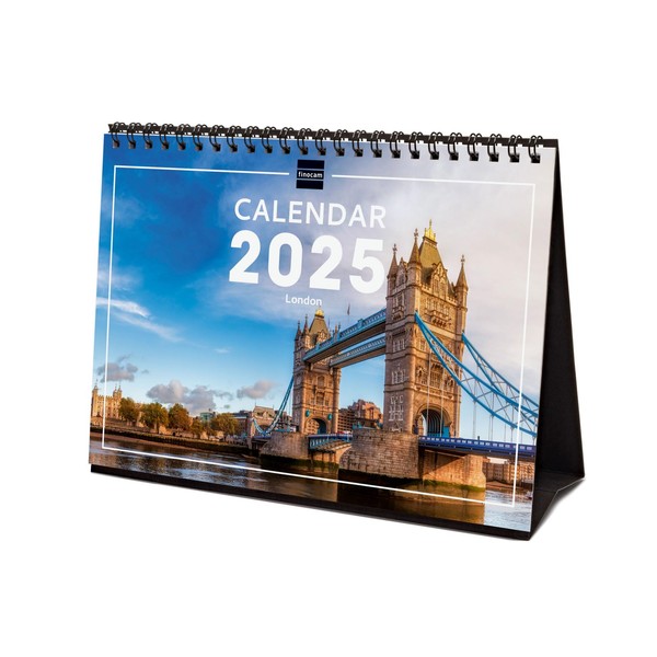 Finocam – International 2025 Desktop Photo Calendar Month View January