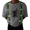 AMNQUERXUS LED Glow Light Up Christmas Suspenders Trouser Braces Y