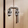 ETEKJOY Patio Sliding Door Loop Lock 2-3/8 Inch U-Shaped Latch