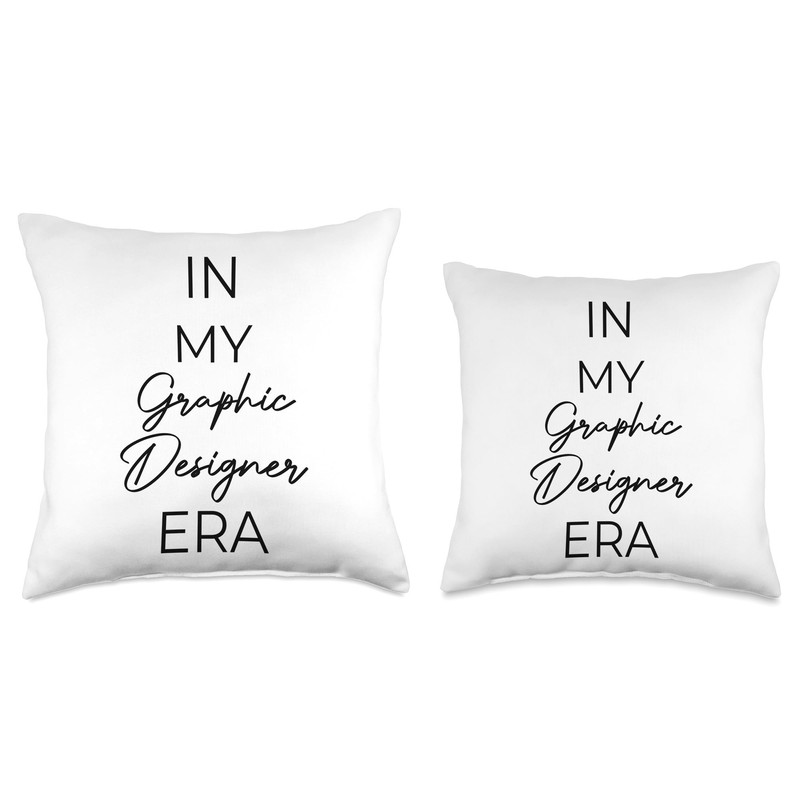 In my Graphic Designer era Throw Pillow