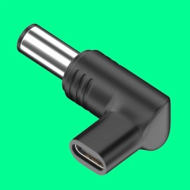 For Laptop USB 3.1 Type C Female to DC 7.4 x 5.0mm Male PD Adapter Converter for HP Tablet