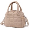 LEDAOU Lunch Box for Women Lunch bag Quilted Puffer Lunch