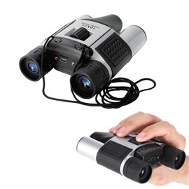 Digital Recording Binoculars, Up to 10x Zoom, Binoculars Camera for Videos, Still Pictures, Lightweight and Compact, For Outdoor Activities, Bird Watching, Sports Watching, Concert Living, Japanese