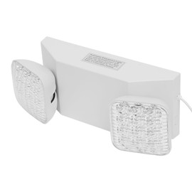 Florchest 6PCS LED Emergency Lights,Adjustable Dual Head Emergency Lights Exit Light Wall Mount Emergency Lighting Waterproof Fixture,LED Emergency Light for Office, Business,Restaurants