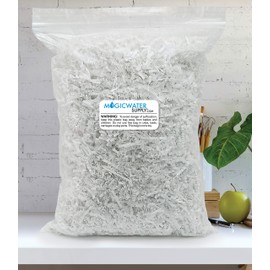 Crinkle Cut Paper Shred Filler (1/2 LB) for Gift Wrapping & Basket Filling - White | MagicWater Supply