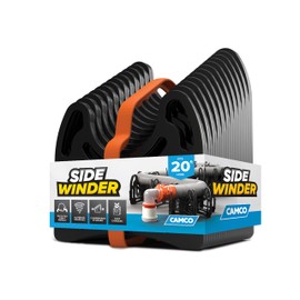 Camco Sidewinder 20-Ft RV Sewer Hose Support - Flexible Telescoping Design for Curving Around Obstacles & Deep Cradles Secure RV Sewer Hose - Out-of-Box Ready & Folds for RV Storage (43052)