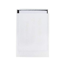 ClearBags White Paper Merchandise Bags, Small | Size: 5” x 7 1/2” | Flat Retail Shopping Bags, Open-Ended Paper Bags, Product Packaging, Sealable Closure, for Gifts, Business | 100 Bags | MB1WA