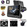 Dash Cam with 1080P HD 3 Camera System, 4" Screen,