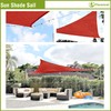 FLORALEAF Right Triangle Sun Shade Sail Bright Red 10'x10'x14.1' Air