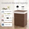 OIAHOMY Laundry Hamper with Lid, 23.8 Gal (90L) Wicker Hamper