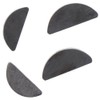 80 Pcs Wood Rough Key Assortment Set, 8 Size Steel