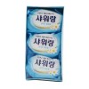 화이트 꽃무늬 130g 클렌징비누 세안 비누 3개입 세숫비누 때비누 White