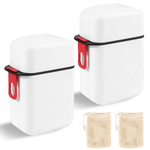 Travel Soap Case, 2 Soap Box and 2 Soap Bags,