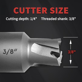 S&F STEAD & FAST Spot Weld Cutter Drill Bit 4 Pcs, Spot Weld Removal Replacements, Cutting Diameter 3/8", 3/8" Shank, Annular Cutter for Hand Drill, Auto Body Tools, Collision Repair, Car Restoration