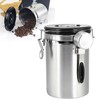 Stainless Steel Coffee Bean Airtight Canister Tea Dried Fruits Storage