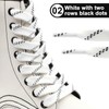 YJRVFINE Flat Roller Skates Laces: 2/5" Wide White 96 Inch