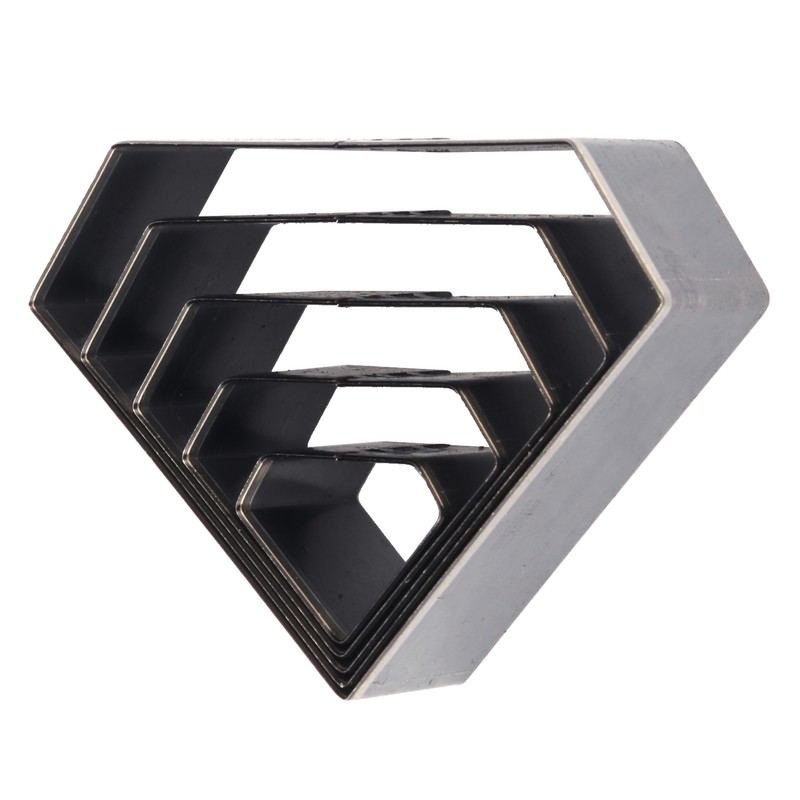 5Pcs Leather Punch Die Set Hollow Diamond Shape Cutting Mold