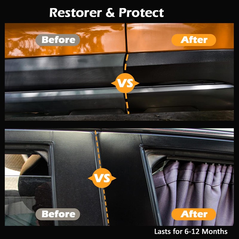 REALINN Plastic Restorer - Cars Ceramic Plastic Coating Trim Restore,