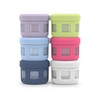 Ello Reusable Plastic Condiment Containers 4oz each with Screw-on Leak