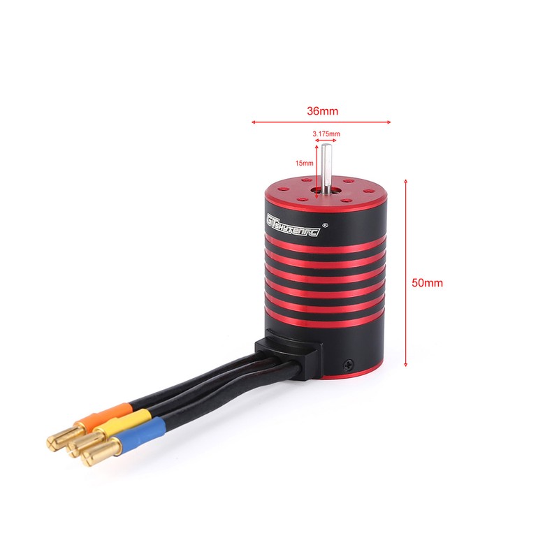 GTSKYTENRC 3650 Brushless Motor 5200KV Waterproof Motor 60A ESC T