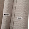 Flax linen like 240 GSM heavy stable shower curtain for