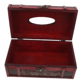 GRIRIW Elegant Retro Style Tissue Box Holder for Bathroom Desk Car Large Capacity