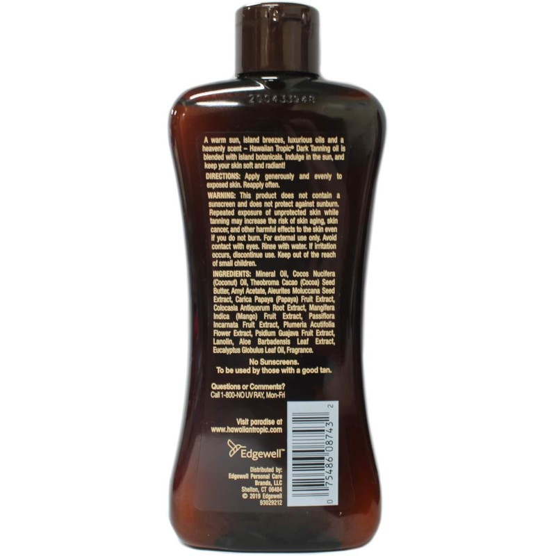 Hawaiian Tropic Dark Tanning Oil, Original 8 fl oz (237