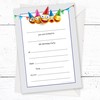 Olivia Samuel 20 x 9th Birthday Party Invites from Cartoon