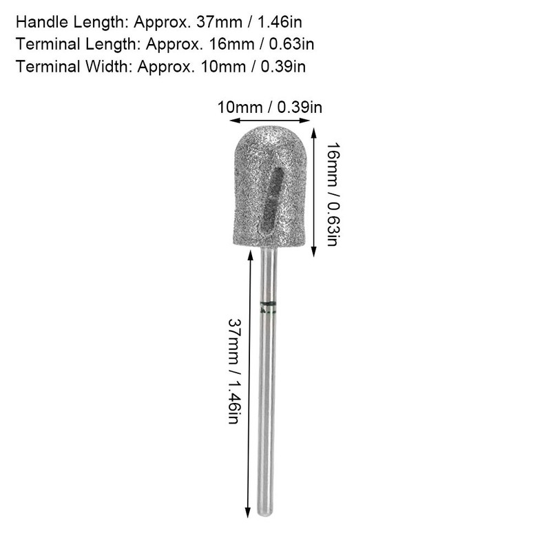 Stainless Steel Foot Nail Drill Bit Pedicure Foot Calluses Sanding