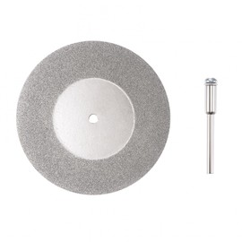 sourcing map 60mm Diamond Coated Cutting Wheels with 3mm Mandrels for Rotary Tool