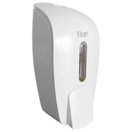 Titán Gustamar Jabonera Empotrable a la Pared para Baños Públicos/Dispensador de Jabón Líquido para Manos o Gel Antibacterial G-51051W, Color Blanco