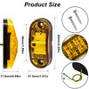 Tnisesm 6Pcs 2.5 Inch LED Trailer Lights 2 Diode Waterproof