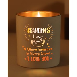 Grandma Gifts for Mother's Day, Grandma Birthday Gift, Engrave Lavender Scented Candle, Grandmas Gifts from Grandaugher or Grandson